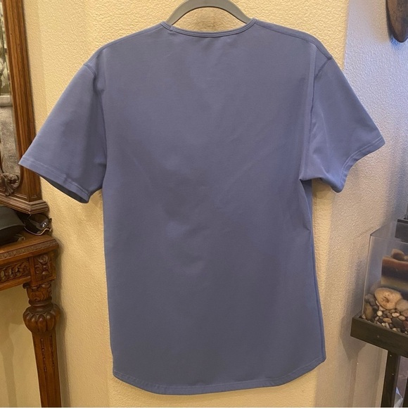 BYLT Men Blue White Pocket Drop Cut S/S Lux T-Shirt Size Medium - Picture 5 of 6